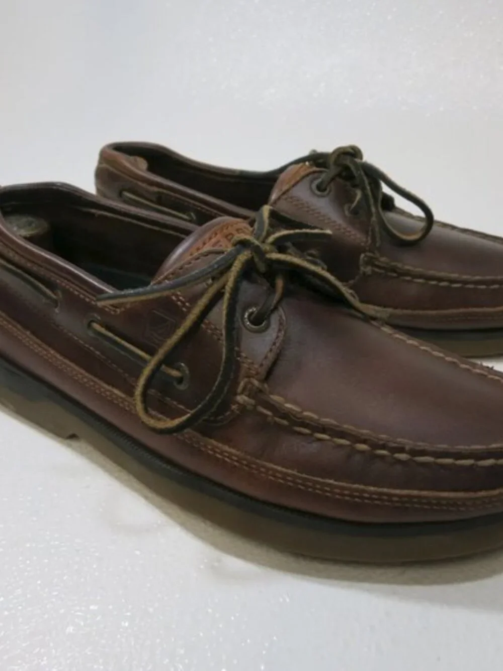 Sperry Oil Tanned Leather Deck Boat Shoes Mako Top-Sider Footwear Nautical 8 M